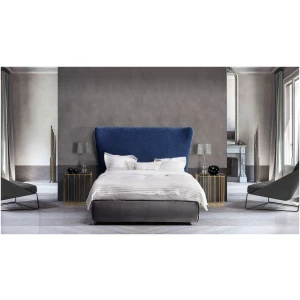 Diseño de Dormitorio Bodonni tapizado-azul